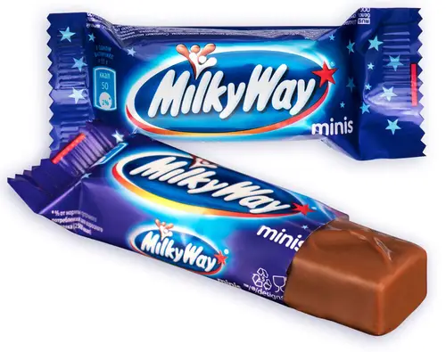 Конфеты MILKY WAY покрыт.шок. minis bulk вес  MARS РОССИЯ