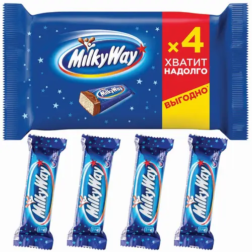 Конфета MILKY WAY мультипак вес 104 г Марс РОССИЯ