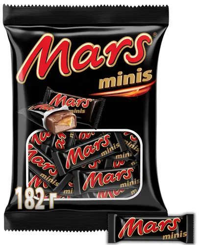 Конфета MARS minis покрыт.шок. вес 182г РОССИЯ