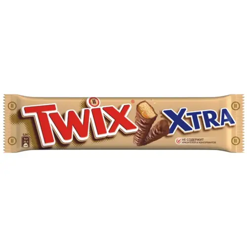 Батончик шоколадный TWIX Xtra вес 82г Марс РОССИЯ