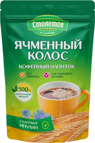 Кофейный напиток "Ячменный колос" раств. т.м.Столетов вес 100г РБ