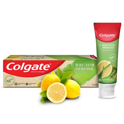 Colgate паста зубная Освежающая чистота с Маслом Лимона, 75мл