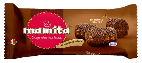 Бисквитные батончики Mamita со вкусом трюфеля 180г