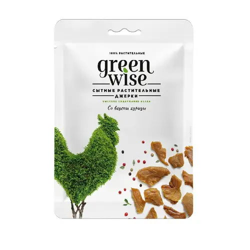 Продукт растит Greenwise со вкусом Курицы вяленый готовый к употреб 36г