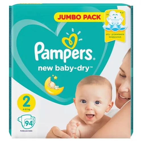 Pampers Подгузники New Baby- Dry Mini ( 4-8 кг) Упаковка 94