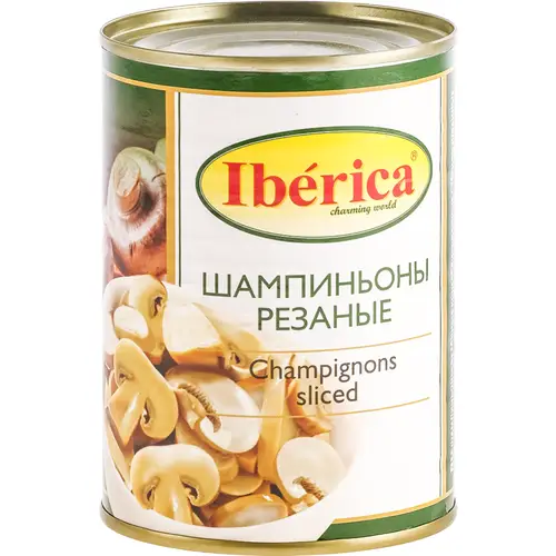 Шампиньоны консервированные «Iberica» резаные, 425 мл