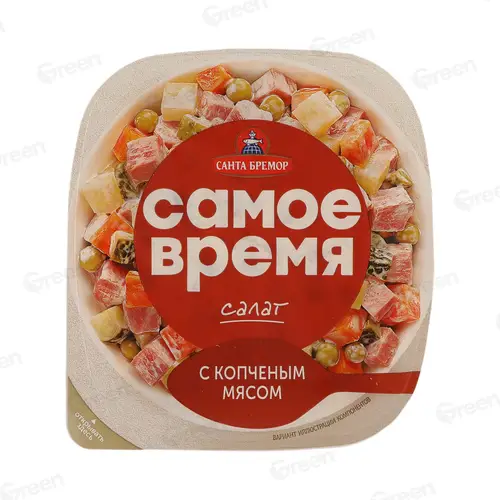 Салат с копченым мясом 150 г уп  