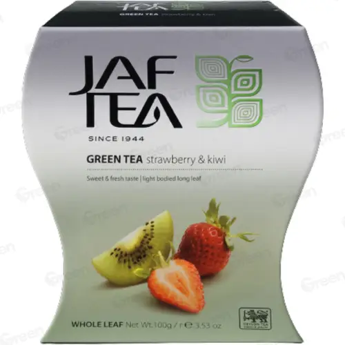 Чай цейлонский Jaf Tea Green Tea Strawberry And Kiwi зел. байховый с аром. клубники и киви