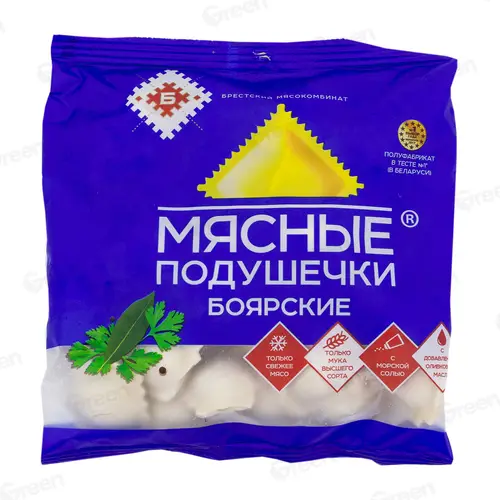 Пельмени Мясные подушечки Боярские пак. Брестский МК