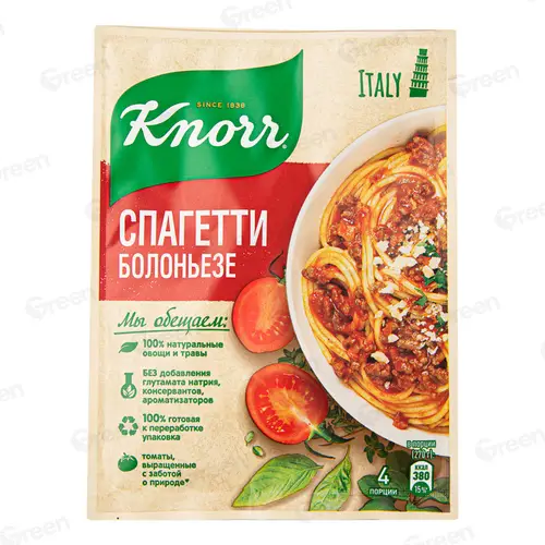 Смесь сухая KNORR Кнорр На второе для приготовл. спагетти болоньезе