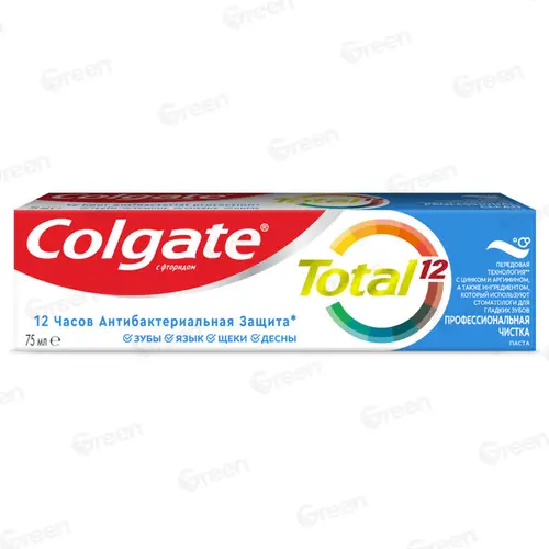 Зубная паста Colgate Total 12 Professional Clean Профессиональная чистка 