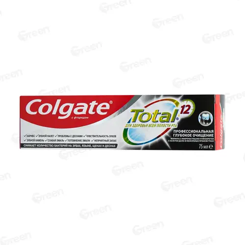 Паста зубная Colgate Total 12 Глубокое очищение, 75мл