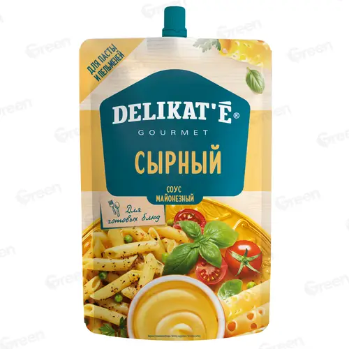 Соус майонезный Delikate Сырный 210 г дой-пак 