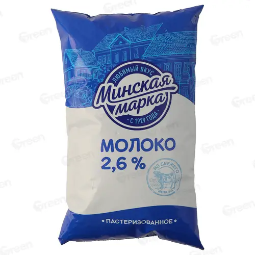 Молоко питьевое Минская марка пастериз м.д.ж. 2,6%