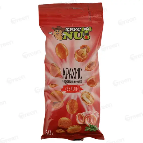 Арахис в корочке ХрустNUT Бекон 60 г