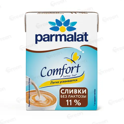 Сливки питьевые безлактозные ультропастериз Parmalat 11% 200 г Edge 