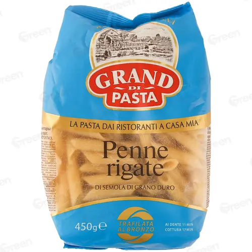 Макаронные изделия Grand  di Pasta Penne Rigate (Пенне ригате) группа А в/с 450 г уп