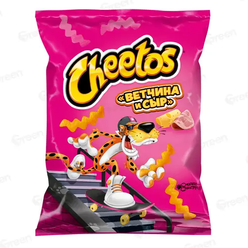 Кукурузные снеки Cheetos со вкусом Ветчина и сыр 