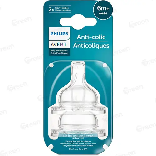 Соска Anti-colic, 6 мес.+, 2 шт., поток 4/4 Philips AVENT - 82844   