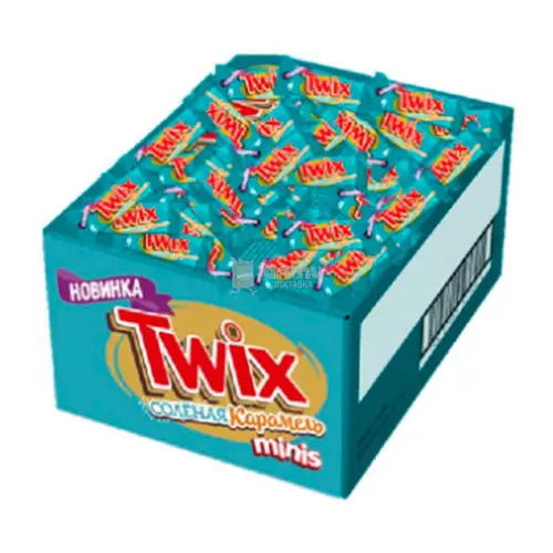 Печенье песочное Twix minis соленая карамель, Вес