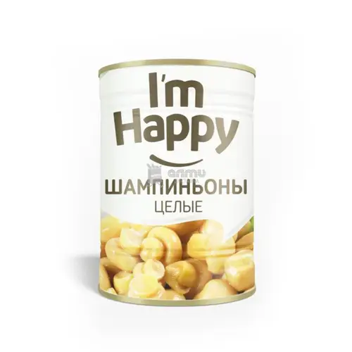 Шампиньоны консервированные целые I'm happy, 425мл