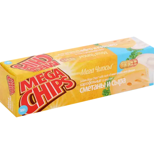 Чипсы «Mega Chips» сметана и сыр, 100 г