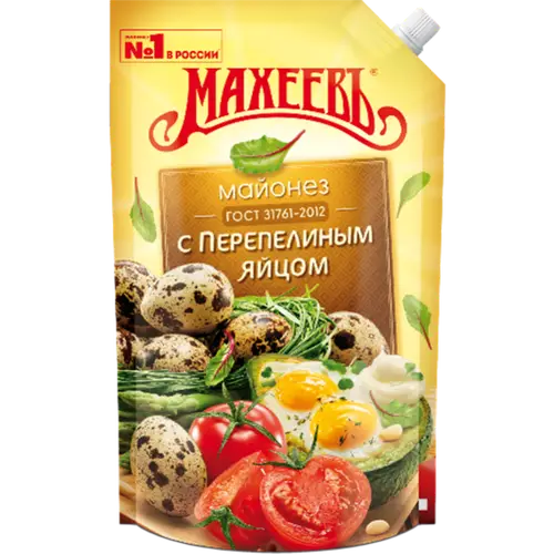 Майонез «Махеевъ» с перепелиным яйцом, 770 г