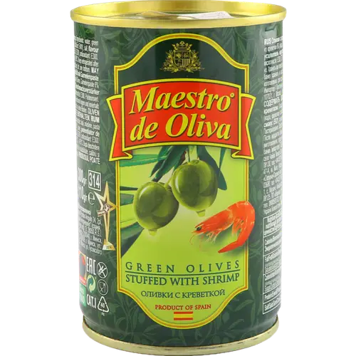 Оливки «Maestro de Oliva» с креветкой, 300 г