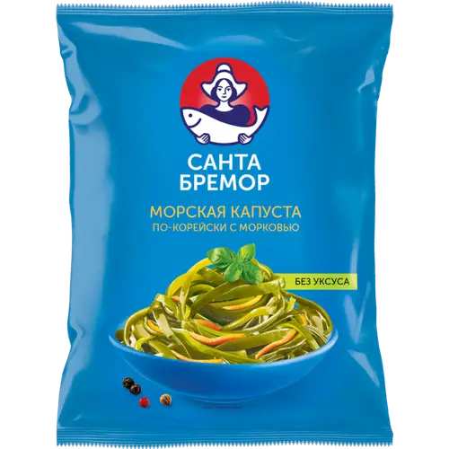 Капуста морская «Санта Бремор» по-корейски с морковью, 350 г