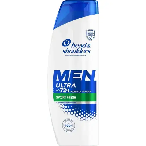 Шампунь «Head&Shoulders» Men ultra Sports Fresh, 400 мл