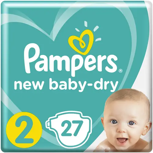 Подгузники детские «Pampers» New Baby-Dry, размер 2, 4-8 кг, 27  шт