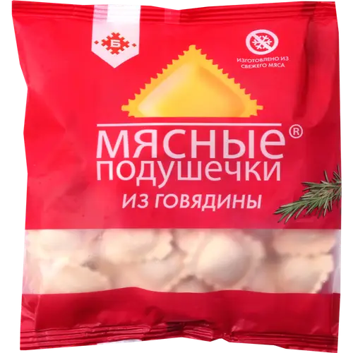 Пельмени «Мясные Подушечки» из говядины, 430 г