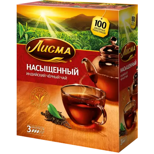 Чай черный «Лисма» Насыщенный, 100х1.8 г