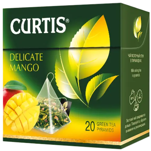 Чай зеленый «Curtis» Delicate Mango, 20х1.8 г