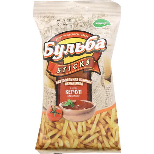 Соломка картофельная «Бульба» Sticks, соломка, кетчуп, 75 г