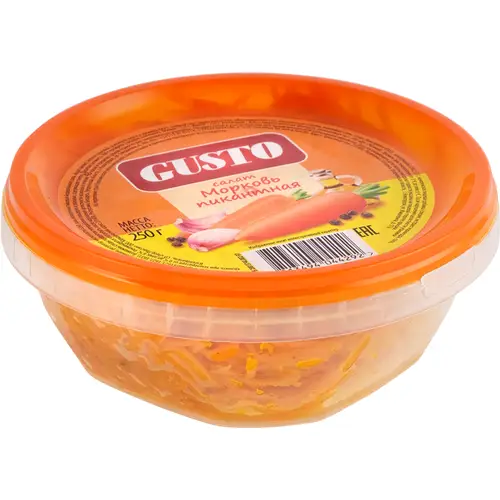 Салат «Gusto» морковь пикантная, 250 г