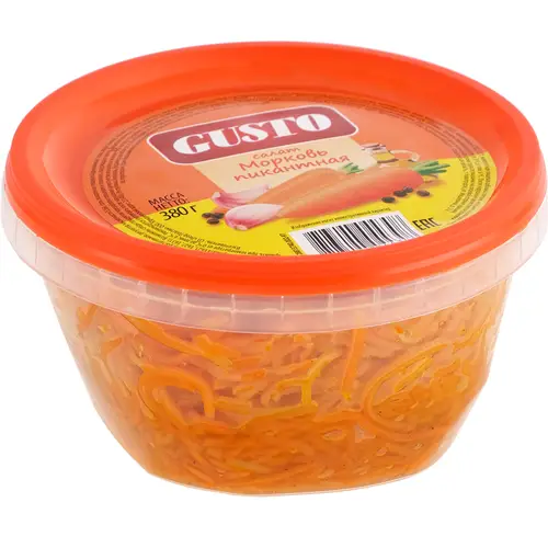 Салат «Gusto» Морковь пикантная, 380 г