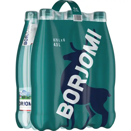 Вода минеральная «Borjomi» газированная, 6х0.75 л