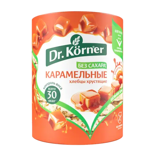 Хлебцы кукурузно-рисовые «Dr.Korner» карамельные, 80 г