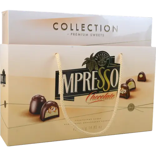 Набор конфет «Impresso» Premium, бежевый, 424 г