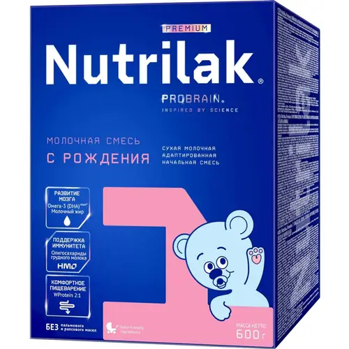 Смесь молочная сухая «Nutrilak» Premium 1, 600 г