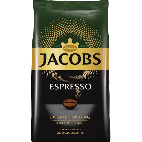 Кофе в зернах «Jacobs» Espresso, жареный, натуральный, 1 кг