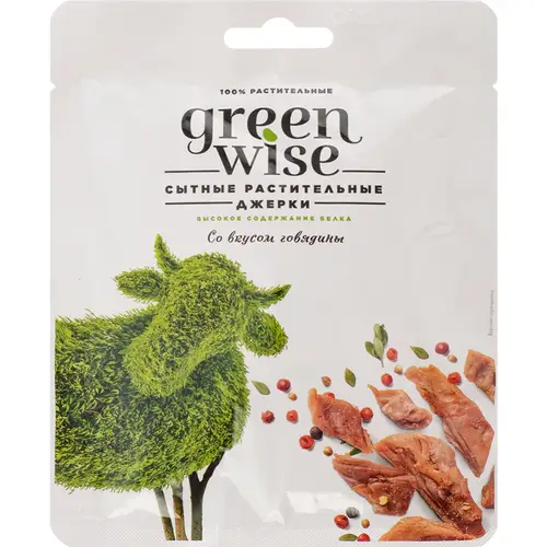 Джерки вяленые «Greenwise» со вкусом говядины, 36 г