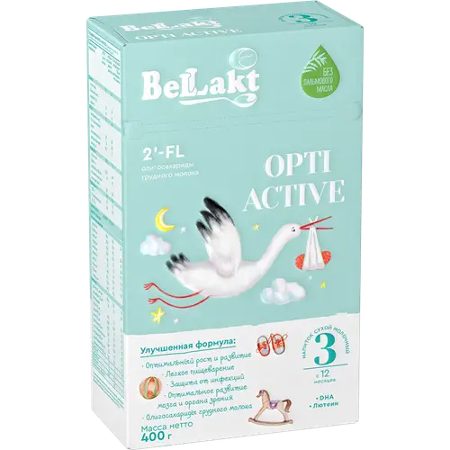 Напиток молочный сухой «Bellakt» Opti Active 3, 400 г