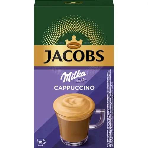 Кофейный напиток порционный «Jacobs» Милка капучино, с какао-порошком, 18 г