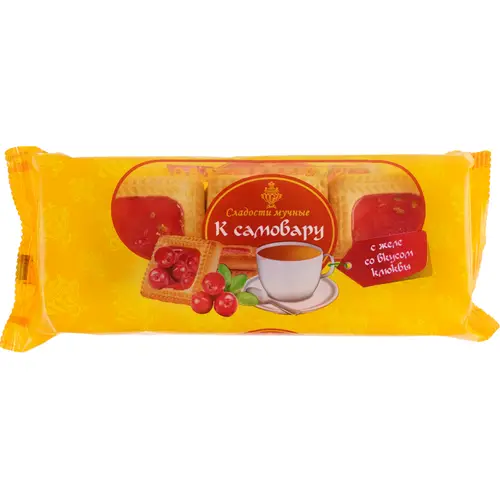 Сладости мучные «К самовару» с желе со вкусом клюквы, 210 г