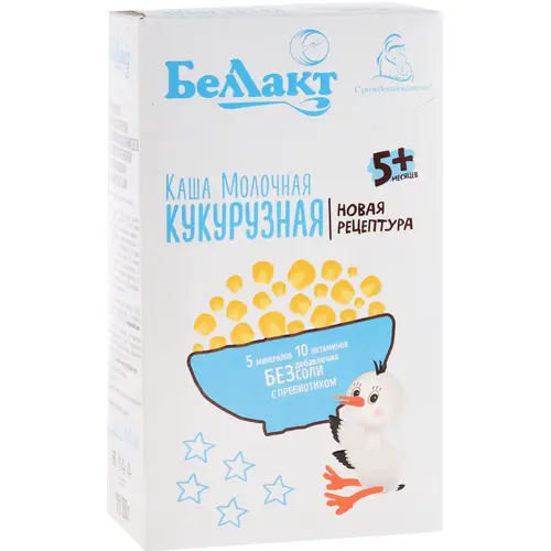 Каша сухая молочная «Беллакт» кукурузная, 200 г