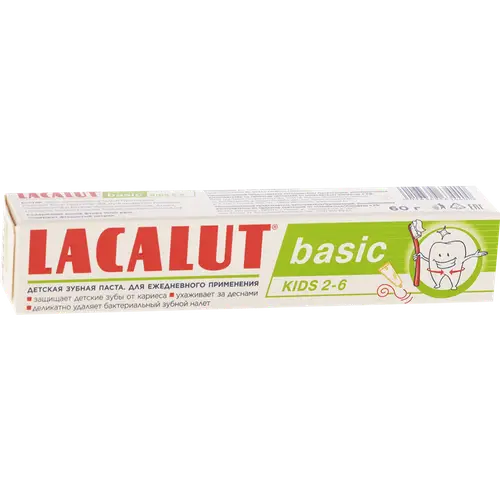 Зубная паста детская «Lacalut» Basic, 60 г