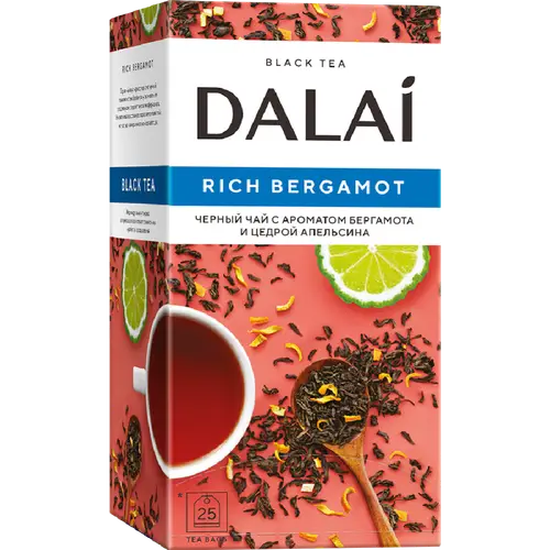 Чай черный «Dalai» Rich Bergamot, 25х1.8 г