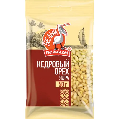 Кедровый орех «Белый пеликан» ядра, 50 г